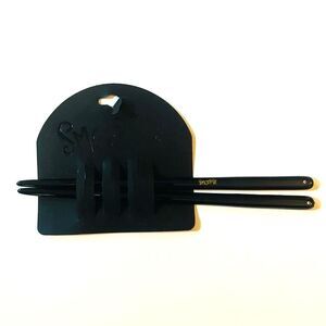 🆕 [Smoothies] Black Hairstix 2 Per Set w/ Crystals